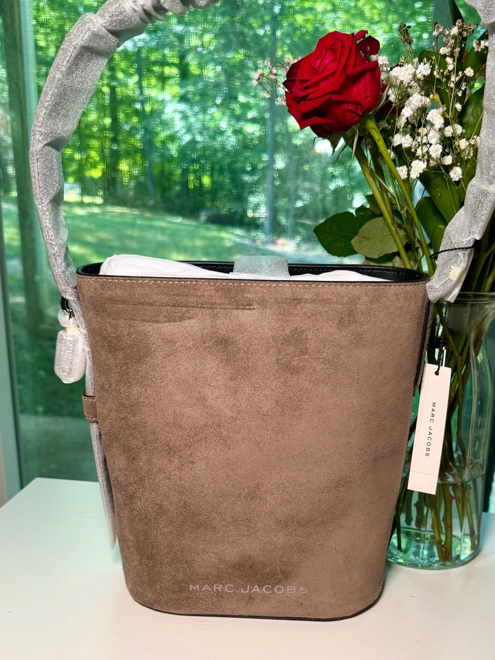 Marc Jacobs drifter Suede Bucket Shoulder Bag